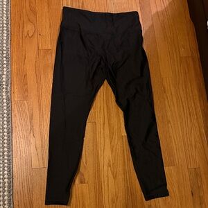 Black Athleta Sheen size large High-Waisted Leggings